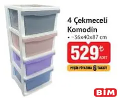 4 ÇEKMECELİ KOMODİN 36X40X87 CM 4 ÇEKMECELİ KOMODİN 36X40X87 CM